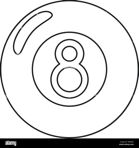 Eightball Icon Stock Vector Images Alamy