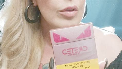 Close Up Blonde Sexy Tattoed French Inhales Nose Exhales Cougling