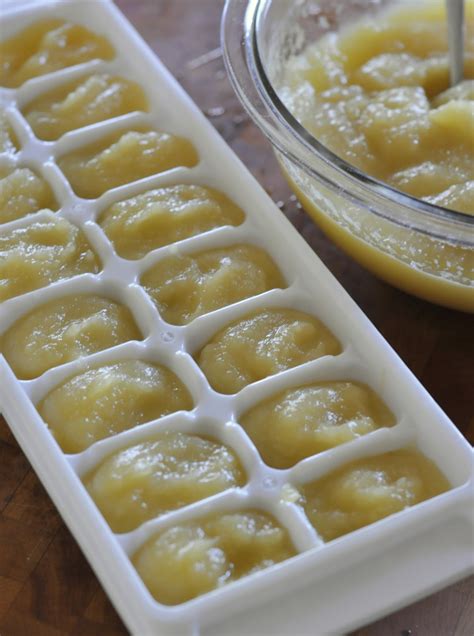 How To Make And Freeze Homemade Baby Food Applesauce