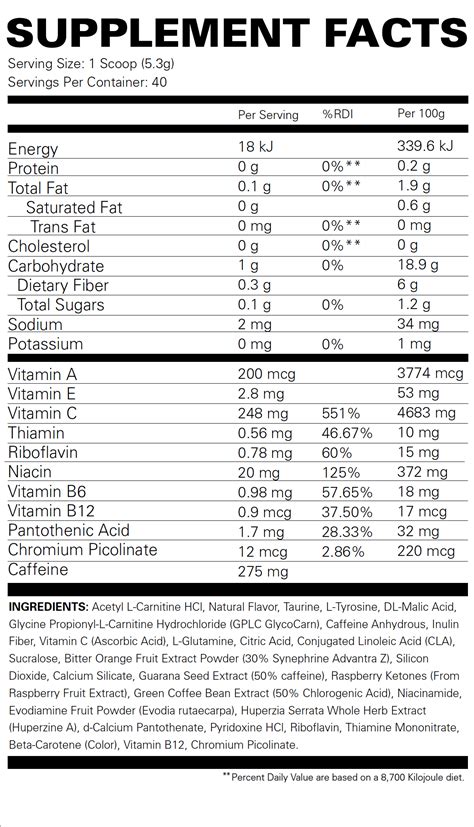 Ehp Oxyshred Hardcore Dialled Up Energy And Fat Loss Power