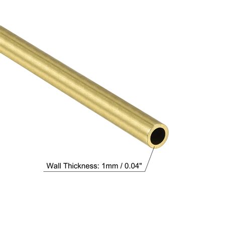 Uxcell Brass Round Tube 20mm Od 0 5mm Wall Thickness 200mm Length Pipe Tubing 2 Pcs Harfington