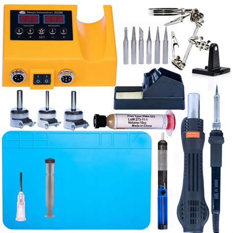 Stacja Lutownicza Lutownica Hot Air Mata Groty Odsysacz Trzecia R Ka Topnik