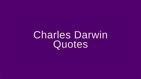 Charles Darwin Quotes Pretty Phrases