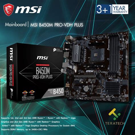 Mainboard MSI B450M PRO VDH PLUS Shopee Thailand