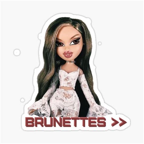 Brunette Bratz Doll Sticker By Noorsoueid Redbubble