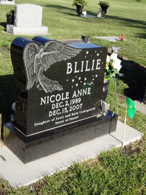 Nicole Anne Blilie Find A Grave Memorial