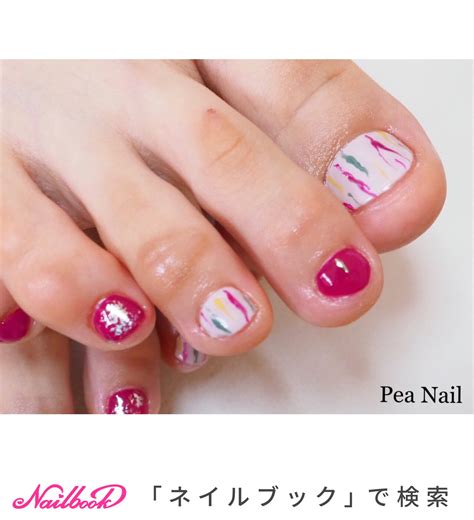 夏 秋 オールシーズン フット ワンカラー Pea Nailmakoのネイルデザイン No 4571226 ネイルブック