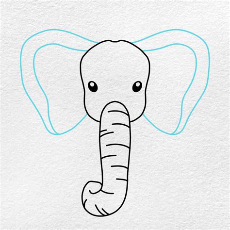 Easy Simple Elephant Drawing Pamella Bolling