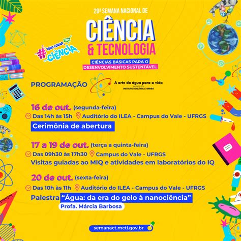 Museu Do Instituto De Qu Mica Promove Atividades Na Semana Nacional