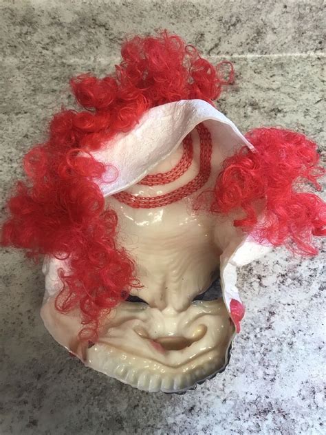 Twisty The Chinless Clown Horror Scary Evil Latex Halloween Mask Adult