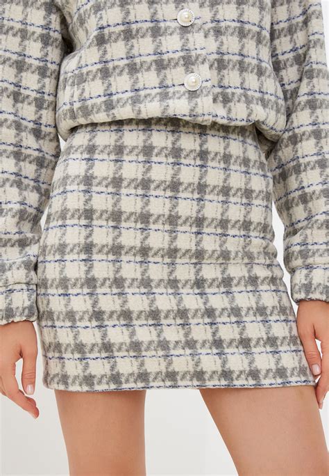 Юбка Kira Plastinina, цвет: бежевый, MP002XW0KQJE — купить в интернет ...