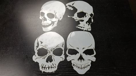 Skull Stencil Series | How To Airbrush Better With Templates - YouTube