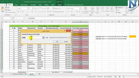 Microsoft Excel 2016 Conditional Formatting Learn Excel 2016 Video