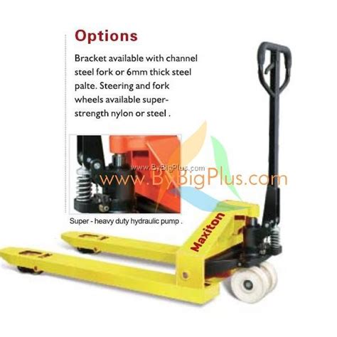 Bigplus Ton Hand Pallet Truck Heavy Duty Capacity Kg Pallet