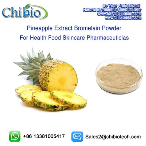 100 Pure 2400 2500 Gdug Organic Bromelain Extract Enzyme Powder For