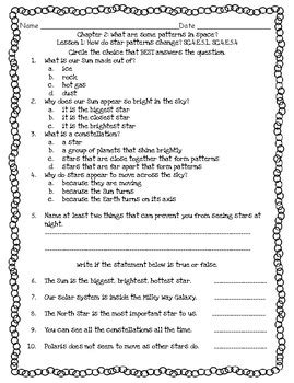 Pearson Interactive Science 2012 Aligned 4th Grade Lesson Quizzes Chapter 2