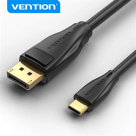 Vention Usb C To Dp Cable Type C Male To Displayport Male Adapter 8k 60hz Uhd For Phone Tv