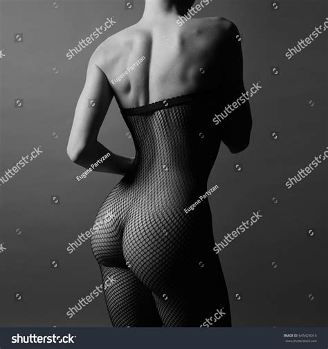 Nude Sexy Girl Stockings Black White Stock Photo 645423016 Shutterstock