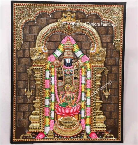 Balaji Semi Embossed Tanjore Painting