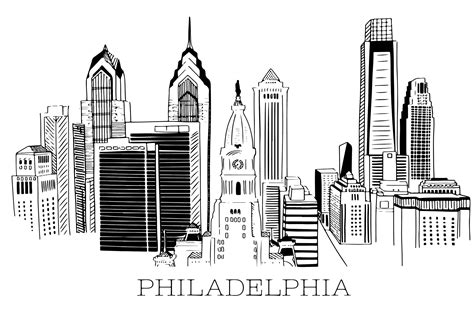 Philly Skyline SVG Commercial Use License - Etsy