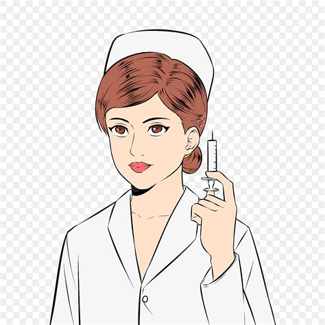 Nurse Syringe Clipart Png Images Female Nurse Pop Style Syringe Pop