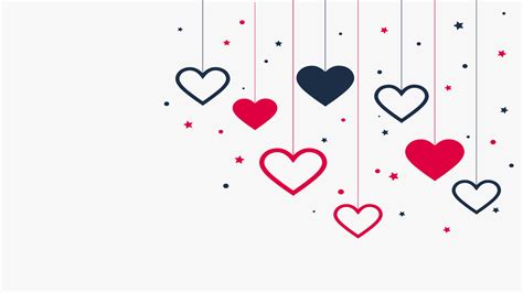 Valentine Day Powerpoint Templates - Love, Red, White Backgrounds