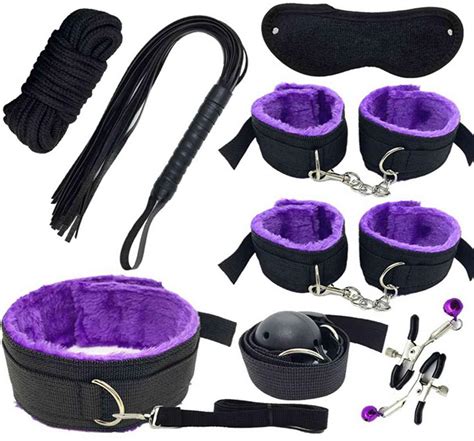 Amazon Neck To Wrist Behind Back Restraints Purple Hands Bondge Ties For Bed Adult Sex