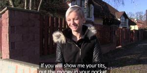 Euro Blonde Bangs Huge Cock For Money Tnaflix