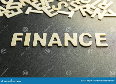 finance word stock photo image  management concept