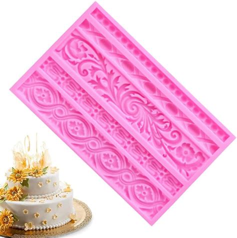 Fondant Spitzenform Retro Relief Silikonform DIY Barock Silikon