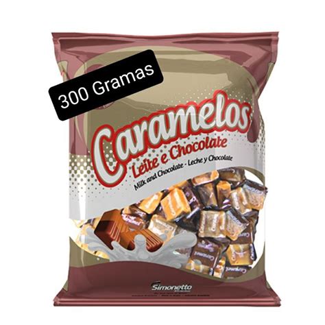 Bala Caramelo Sabor Chocolate E Leite Simonetto Shopee Brasil