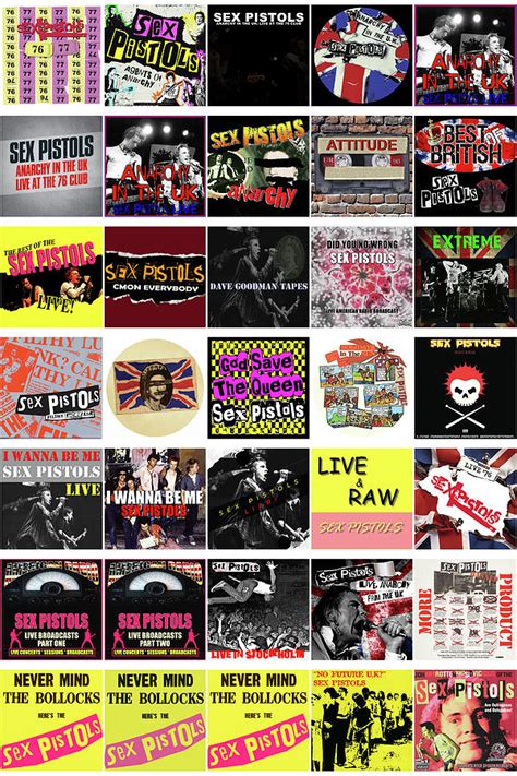 Sex Pistols Album Cover Discography Mixed Media By Stephen Smith Galleries Pixels