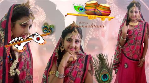 Janmaashtami ♥️♥️special Radha Rani♥️♥️ Makeup 🦚🦚 Jhanki Makeup Look 🦚🦚