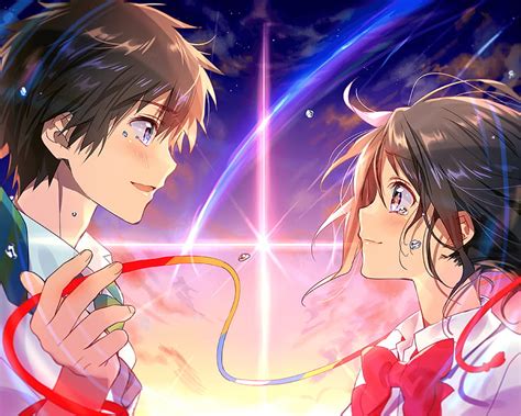 Anime Your Name Mitsuha Miyamizu Taki Tachibana Kimi No Na Wa Hd Wallpaper Pxfuel