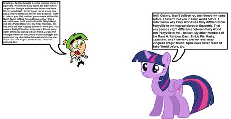 Twilight Sparkle Meets Cosmo By Mrtoonlover83 On Deviantart