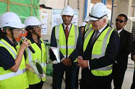 German President Steinmeier Visits Infineon Site In Kulim Malaysia