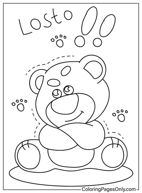 Lotso Bear Coloring Pages Coloringpagesonly In Bear