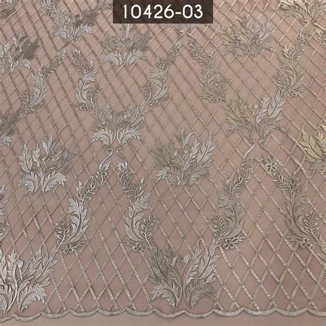 Tecido Renda Tule Bordada Em Linhas Nude Sua Loja Online De Tecidos Comprar Metro