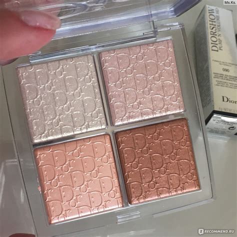 Палетка хайлайтеров Dior BACKSTAGE GLOW FACE PALETTE - «002 Glitz ...