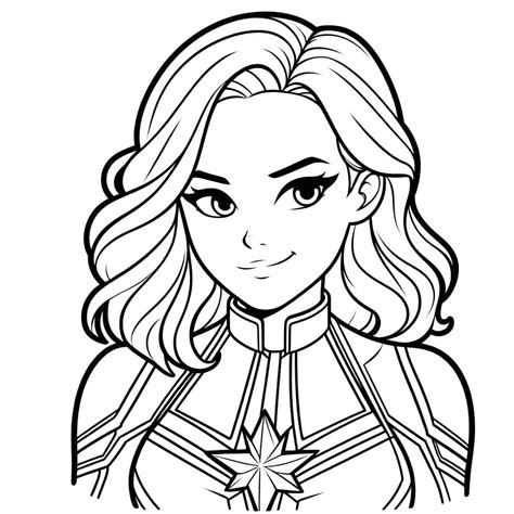 Desenhos de Capitã Marvel Para Colorir, imprimir e pintar - Coloringlib