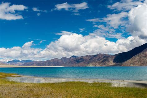 Pangong Lake View From Between Kakstet And Chushul In Ladakh Jammu And