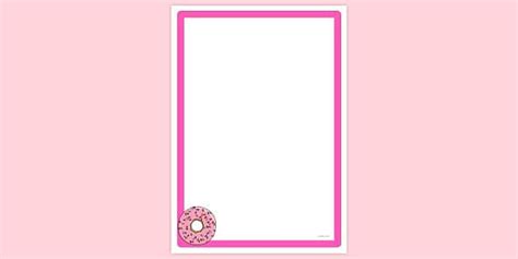 FREE! - Doughnut Page Border | Colourful Page Border | Primary