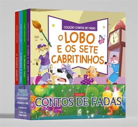 Livros De Contos De Fadas - Coleção Contos de Fadas - Kit com 4 Livros
