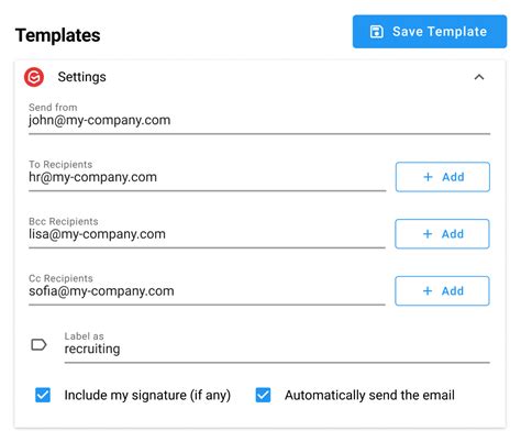 how to make email templates in gmail