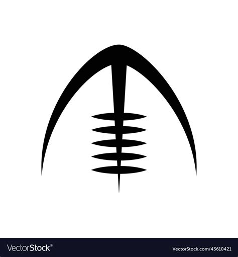 American football logo Royalty Free Vector Image