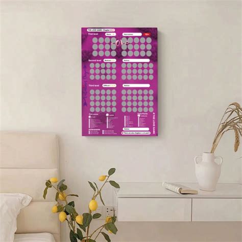 Newly Upgraded The Chapter Of The Love Game Sex Games Sexy Scratch Card Posters Intimate
