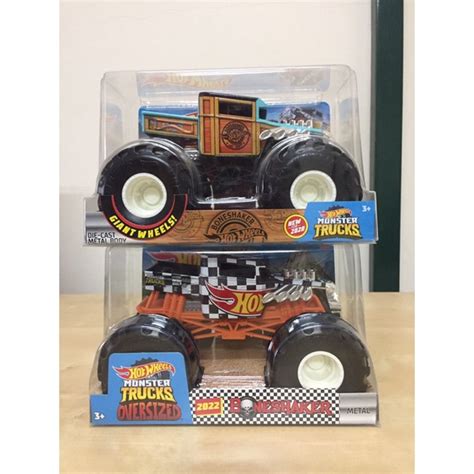 Hot Wheels Monster Trucks Bone Shaker Scale Misb Shopee Malaysia