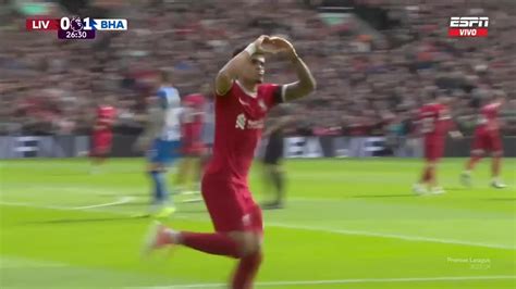 Video Luis Díaz Se Lanzó Como Un 9 Y Empató El Liverpool Brighton Espn