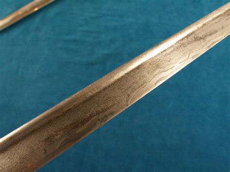 Antique German Prussian Damascus Model Cavalry Sword Saber Dagger