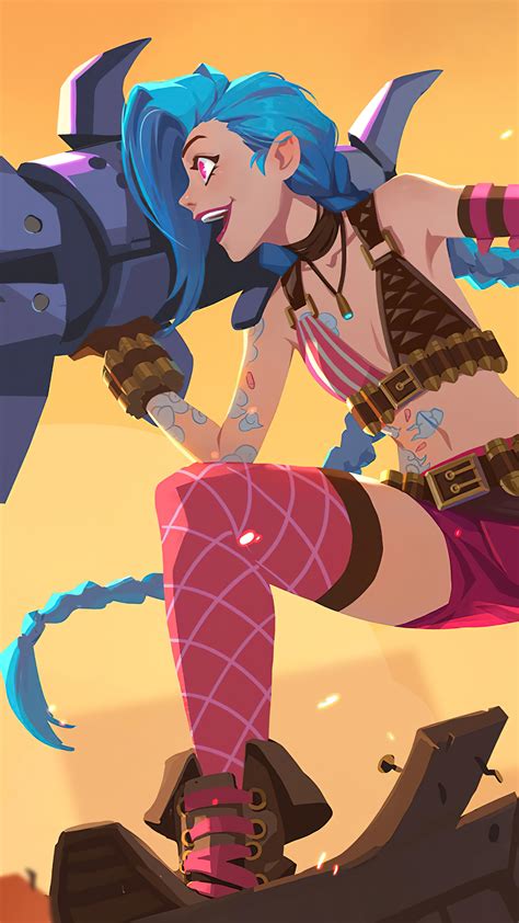 Jinx Lol Game K E Wallpaper Iphone Phone